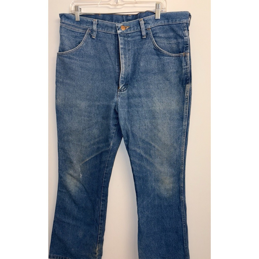 Men's Vintage Wrangler Blue Workwear Jeans 38X30